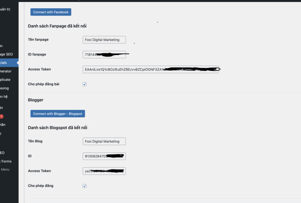 Foxi Social Poster Plugin đăng bài lên Facebook & Blogger mạnh mẽ cho người bán hàng online