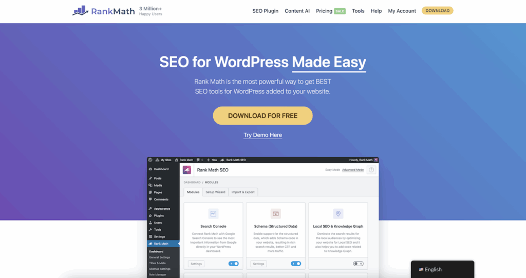 Rank Math SEO Free – Plugin SEO miễn phí cực mạnh cho website bán hàng online