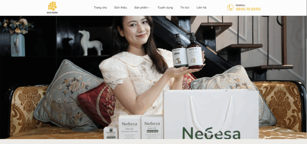 Thiết kế website Hachipharma.com – Nền tảng số doanh nghiệp dược phẩm và chăm sóc sức khỏe